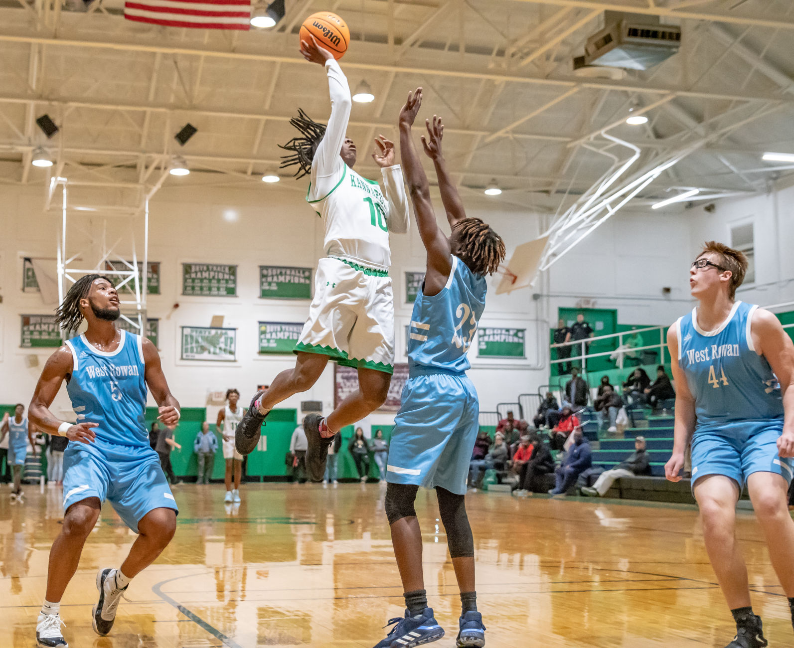 their home basketball game against West Rowan